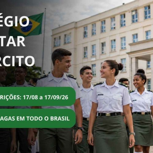 Colégios Militares abrem 355 vagas; veja quem pode participar