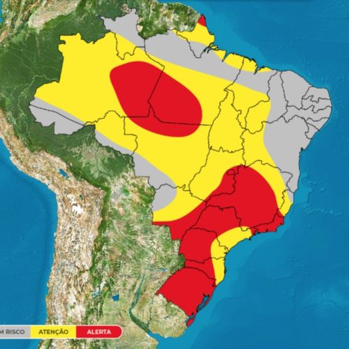 Frente fria avança e provoca temporais no sul do Brasil a partir desta segunda-feira (15)