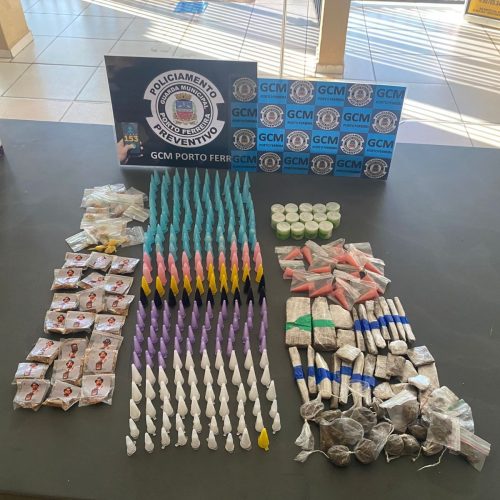 GCM apreende mais de 300 porções de drogas no Jardim Centenário em Porto Ferreira