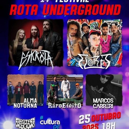 Festival Rota Underground chega à 14ª edição com celebração do rock autoral e independente