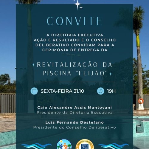 Clube de Campo das Figueiras entrega piscina revitalizada aos associados