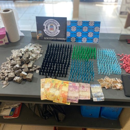 Polícia apreende grande quantidade de drogas após perseguição no Jardim Esperança em Porto Ferreira