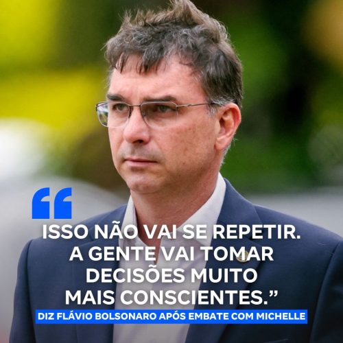 Flávio Bolsonaro diz ter pedido desculpas a Michelle sobre manifestação contrária à ex-primeira-dama