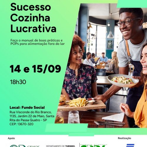 Santa Rita do Passa Quatro terá capacitação gratuita sobre boas práticas na alimentação