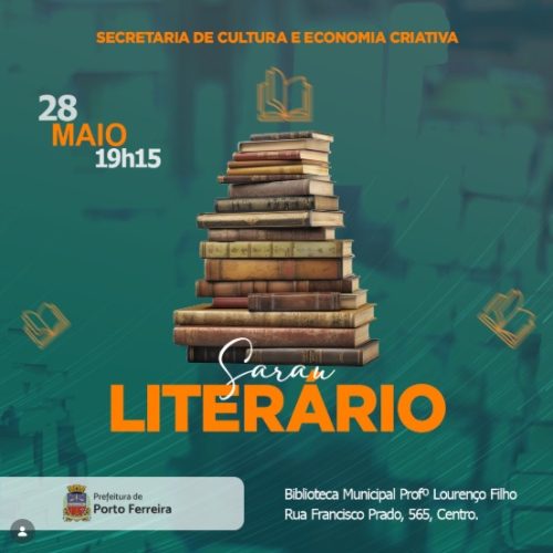 Biblioteca Municipal de Porto Ferreira promove sarau literário aberto à população