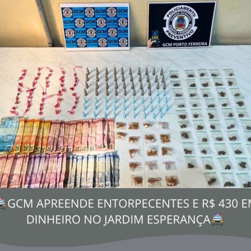 GCM registra apreensões de drogas, animais silvestres e prisões em Porto Ferreira