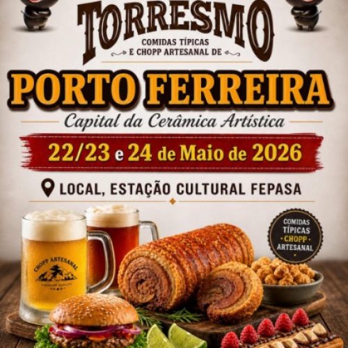 Festa do Torresmo promete três dias de sabor e música em Porto Ferreira