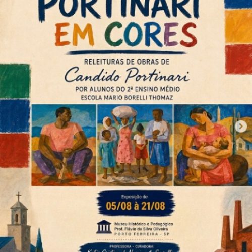 Museu de Porto Ferreira recebe exposições com releituras da arte brasileira feitas por estudantes