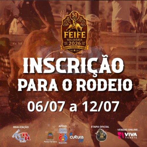 Feife 2026 abre inscrições para seleção de peões de rodeio em Porto Ferreira