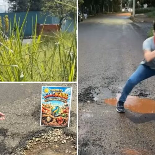 Humor vira ferramenta de cobrança e comerciante viraliza ao mostrar problemas urbanos em São Carlos