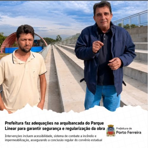 Prefeitura investe R$ 400 mil para adequar arquibancada do Parque Linear Dorival Braga