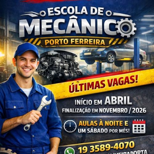 Curso gratuito de mecânica abre últimas vagas em Porto Ferreira