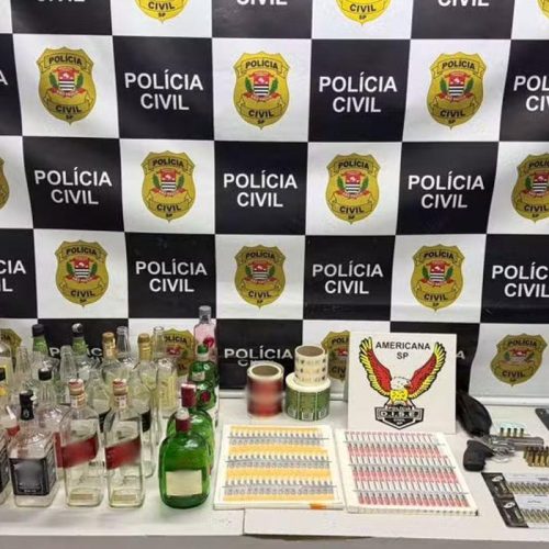 Polícia Civil descobre “fábrica de bebidas falsificadas” em Artur Nogueira(SP)