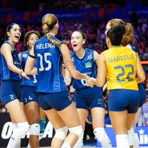 Brasil vence o Japão na estreia da semana decisiva da Liga das Nações de vôlei feminino