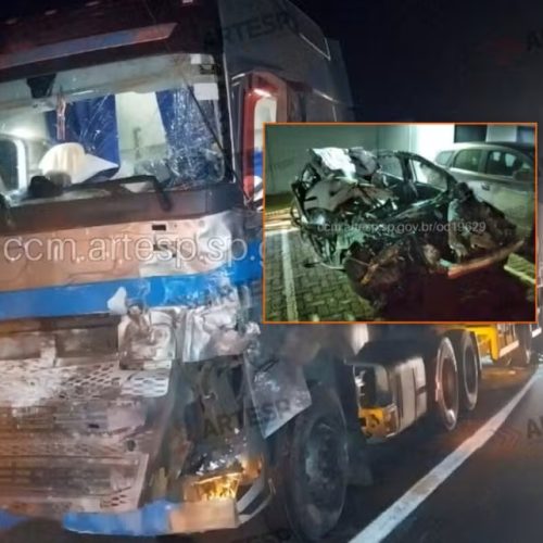 Duas pessoas morrem após grave acidente na Rodovia Anhanguera em Santa Cruz da Conceição