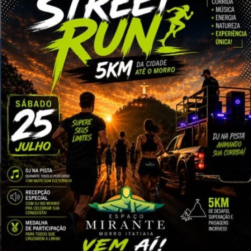 Street Run Morro Itatiaia promete unir esporte, música e natureza em evento inédito em Santa Rita do Passa Quatro