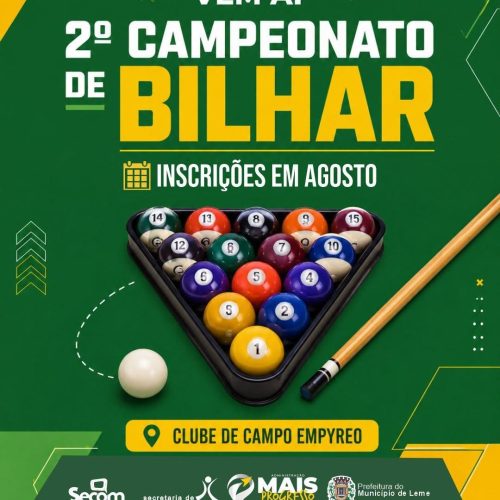 2º Campeonato de bilhar movimenta esportistas em Leme