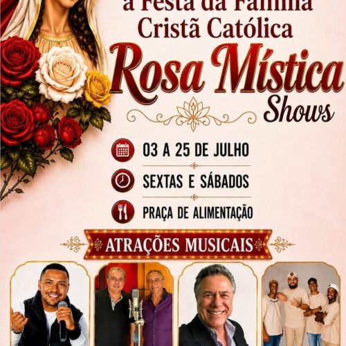 Quermesse Rosa Mística terá shows, praça de alimentação e programação especial ao longo de julho em Porto Ferreira