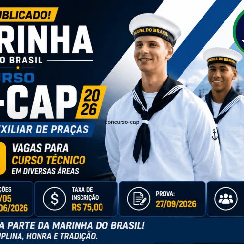 Abriu hoje (28/05) concurso da Marinha com 400 vagas para o Corpo Auxiliar de Praças