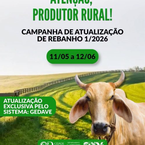 Campanha de atualização de rebanhos começa em maio no estado de São Paulo