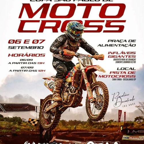 Descalvado sedia a Copa São Paulo de Motocross nos dias 6 e 7 de setembro