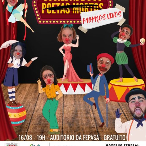 “Sociedade dos Palhaços Vivos” leva humor e arte ao Auditório da FEPASA em Descalvado