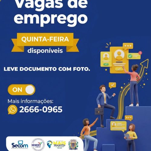 PAT de Leme oferece 73 vagas de emprego nesta quinta-feira