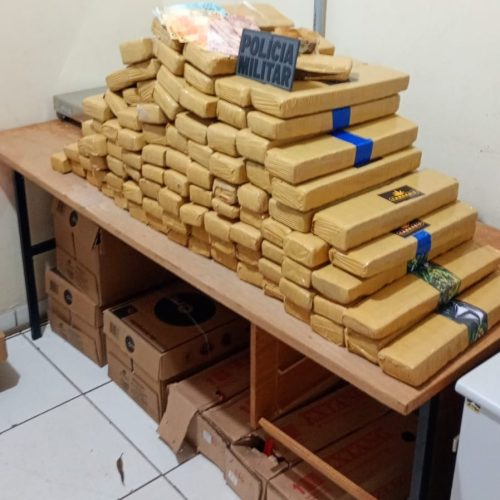 Mais de 100 kg de drogas são apreendidos pela PM em Porto Ferreira