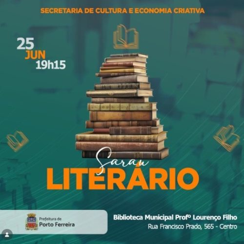 Porto Ferreira promove sarau literário aberto à população na Biblioteca Municipal