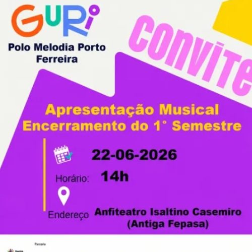 GURI de Porto Ferreira promove apresentação musical de encerramento do semestre