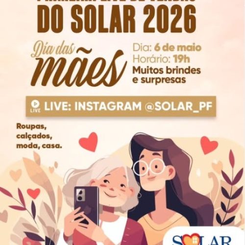 Live de dia das mães no Solar em Porto Ferreira promete ofertas e brindes