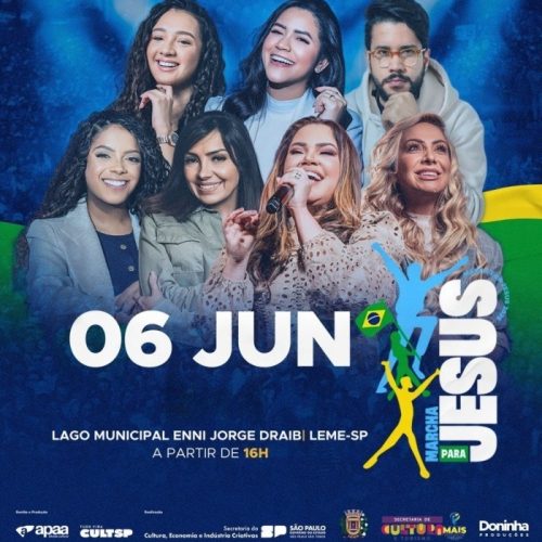 Leme realiza primeira edição da Marcha para Jesus com grandes nomes da música gospel