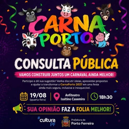Porto Ferreira promove consulta pública para definir o CarnaPorto 2027