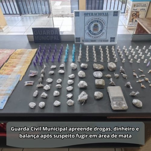 Suspeito foge e abandona drogas durante patrulhamento da GCM em Porto Ferreira