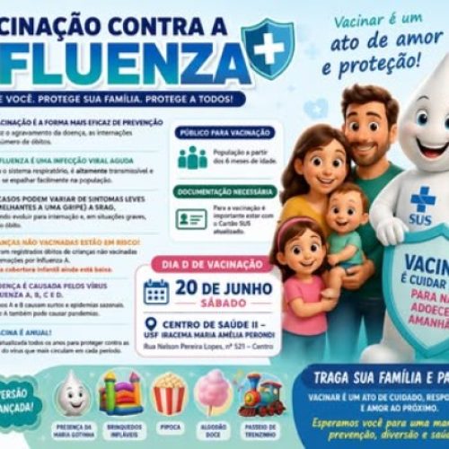 Porto Ferreira promove Dia D da vacinação contra a gripe com atrações para toda a família