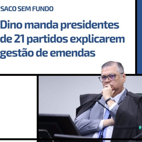 Ministro do STF Flávio Dino dá 10 dias para 21 partidos explicarem uso de emendas parlamentares