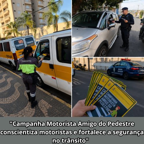 Maio Amarelo reforça conscientização sobre segurança no trânsito em Porto Ferreira