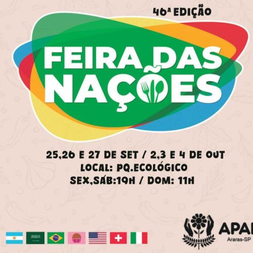 Feira das Nações de Araras terá sabores de seis países em setembro e outubro