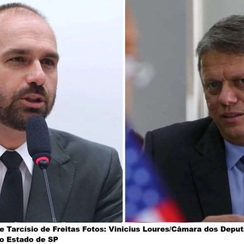 Deputado Federal Eduardo Bolsonaro chama o governador de SP Tarcísio de Freitas “de subserviente às elites”