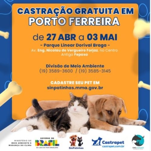 Porto Ferreira abre inscrições para Castramóvel com novidades no cadastro