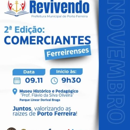 Segunda edição do Projeto Revivendo celebra comerciantes de Porto Ferreira