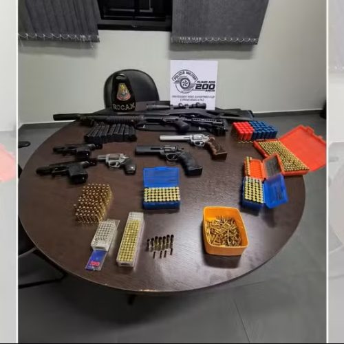 Homem embriagado é preso após atirar contra prédio comercial e carro