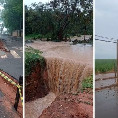 Américo Brasiliense decreta situação de emergência após fortes chuvas causarem danos em vários pontos da cidade