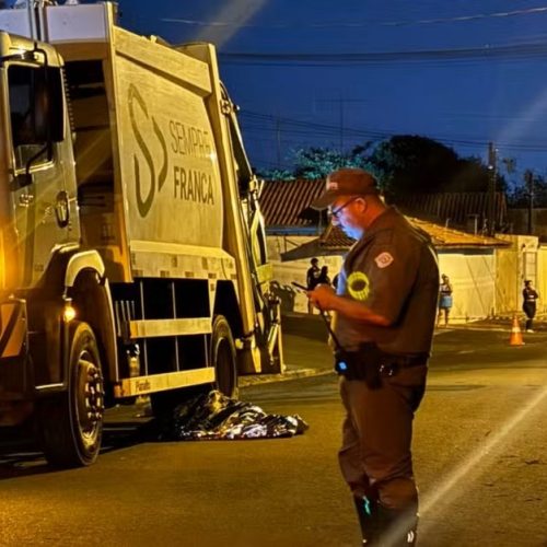 Trabalhador morre após ser atropelado por caminhão de coleta de lixo em Franca
