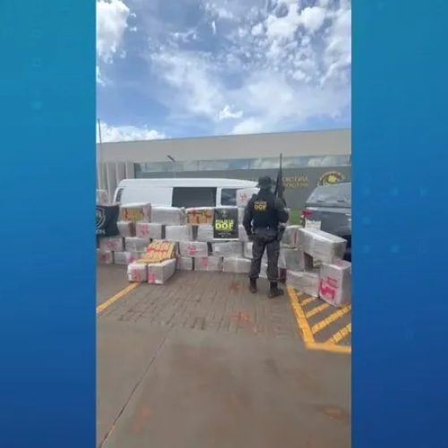 Toneladas de drogas são apreendidas em kombis no MS e em SP