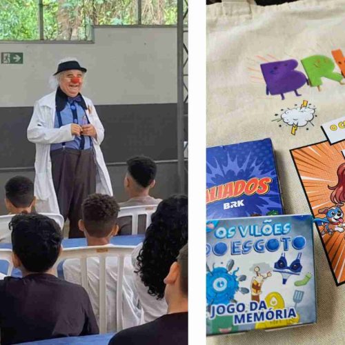 BRK celebra o mês das crianças com atividades educativas sobre o tratamento de água