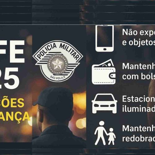 Comando da 3ª CIA do 38º BPM/I divulga a população orientações relacionadas à segurança durante a FEIFE 2025 de Porto Ferreira