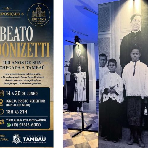 Exposição celebra centenário da chegada do Beato Donizetti a Tambaú (SP)