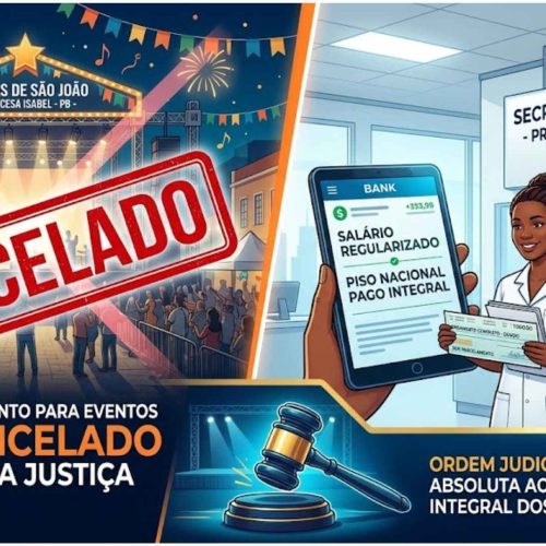 Justiça determina suspenção de gastos com festas até que municípios façam a regularização do pagamento dos pisos saláriais de professores e enfermeiros