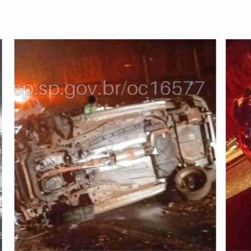 Dois mortos e três feridos em grave acidente na SP 343/322 neste domingo (21/09)